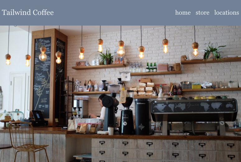 medium size device header view